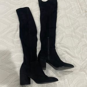 Black Steve Madden knee high boots